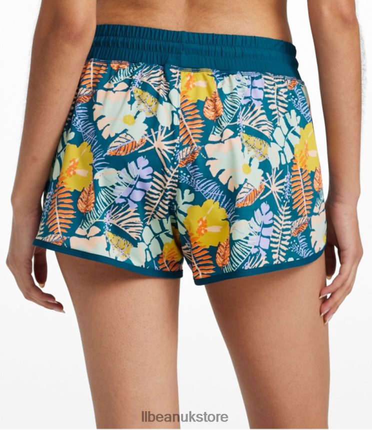 Clothing L.L.Bean UPF 50+ Knit Shorts Multi Palms Women 0VRR66486