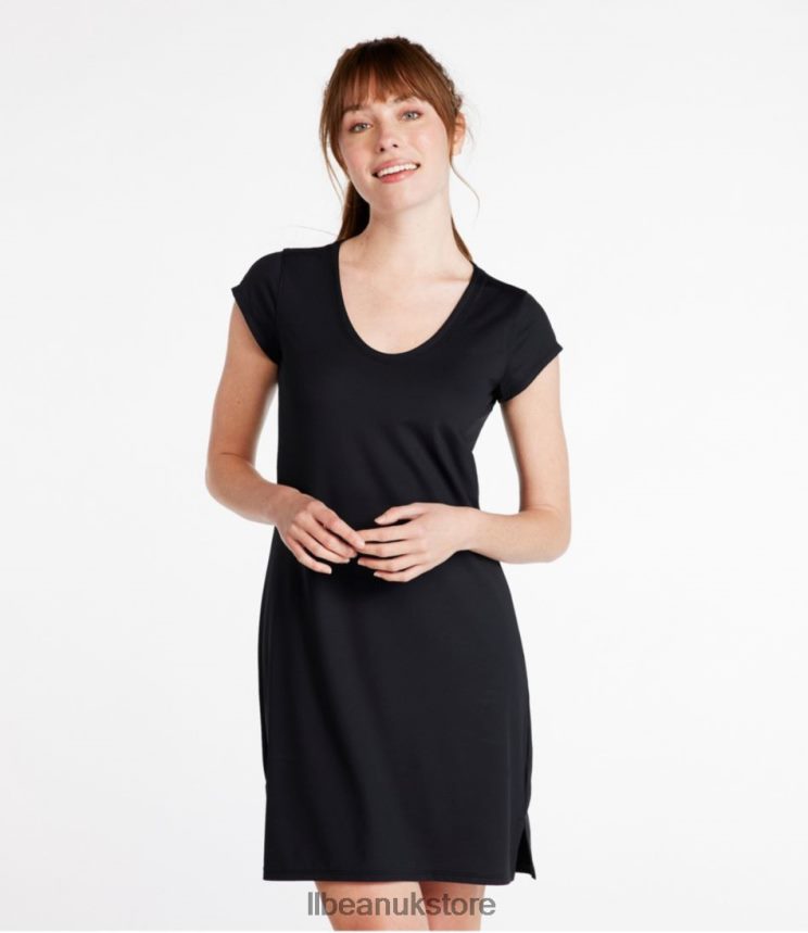 Clothing L.L.Bean SunSmart UPF 50+ Cover-Up Dress Black Women 0VRR664898