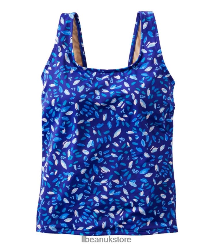 Clothing L.L.Bean BeanSport Swimwear Cobalt Botanical Women 0VRR667173