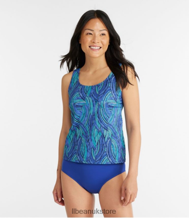 Clothing L.L.Bean BeanSport Swimwear Cobalt Wave Women 0VRR6666
