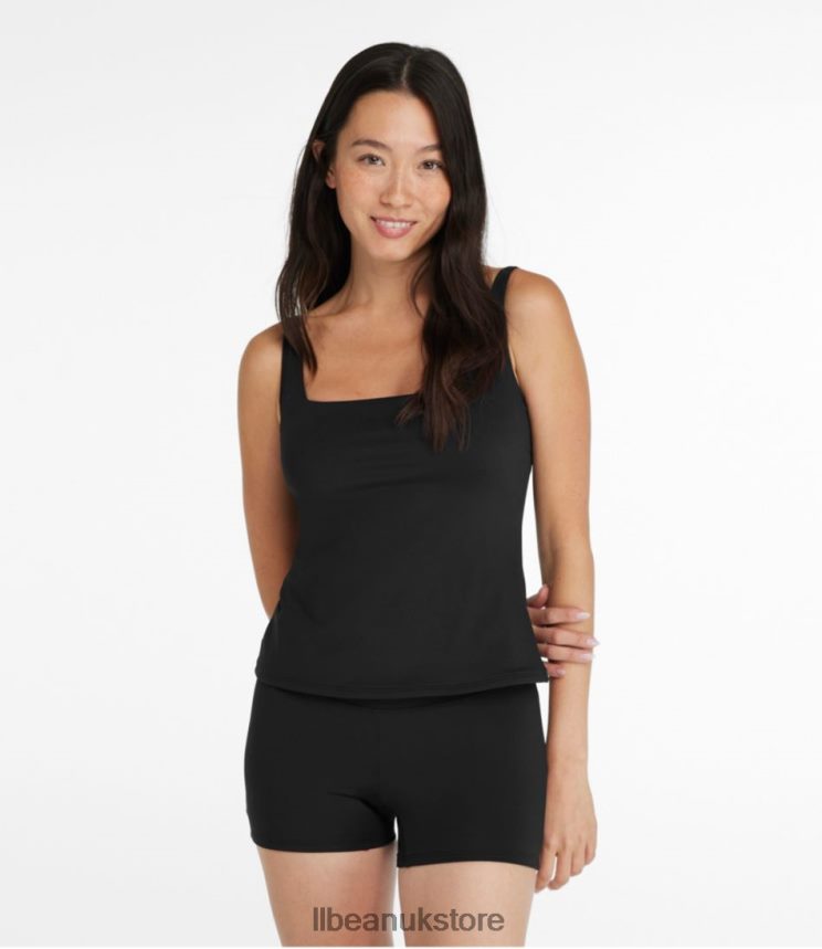 Clothing L.L.Bean New Currents Swimwear Black Women 0VRR66437