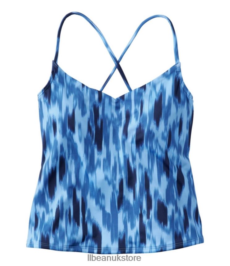 Clothing L.L.Bean New Currents Swimwear Multi Palms Women 0VRR66367